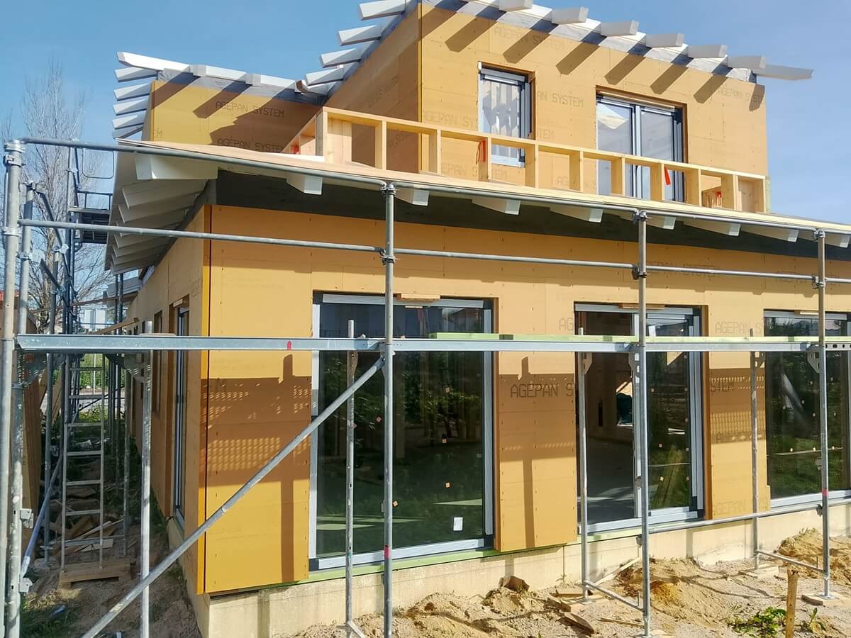 Prefabricated house built in São Bernardo, Portugal