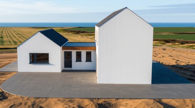 Complete structural roof package for an energy-efficient home in Ireland