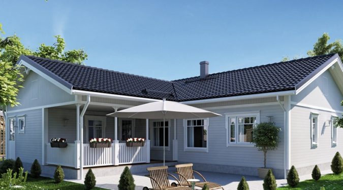 Modern modular home offering affordability and style.