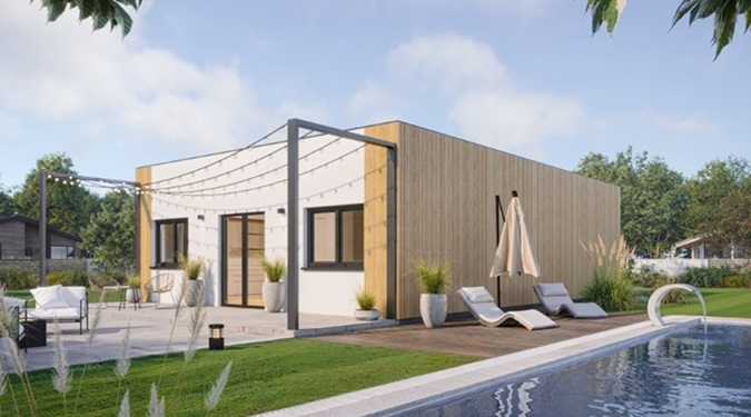 Explore a modern prefab home designed for efficiency, affordability, and modern living.