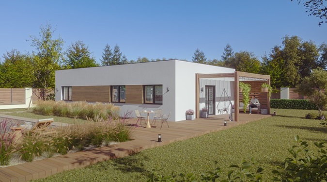 A modern prefab home perfect for families seeking fast construction.