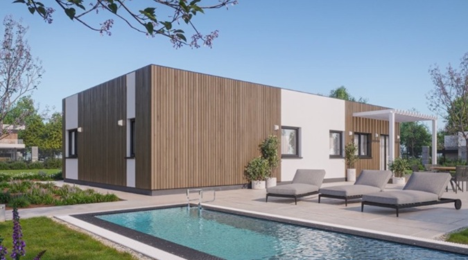 Explore a modern prefab home designed for efficiency, affordability, and modern living.