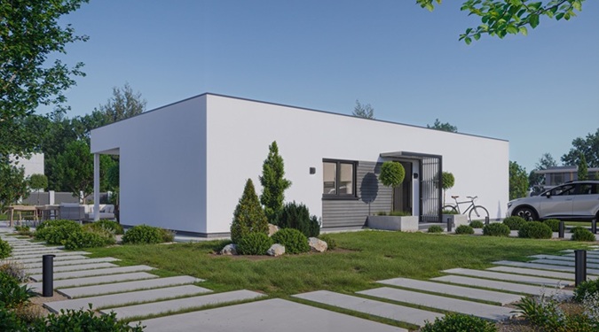 A modern prefab home perfect for families seeking fast construction.