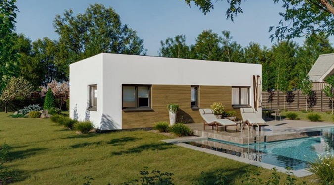 Explore a modern prefab home designed for efficiency, affordability, and modern living.