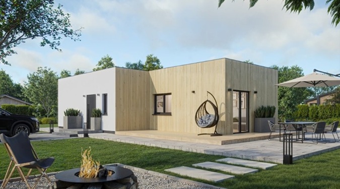 Explore a modern prefab home designed for efficiency, affordability, and modern living.