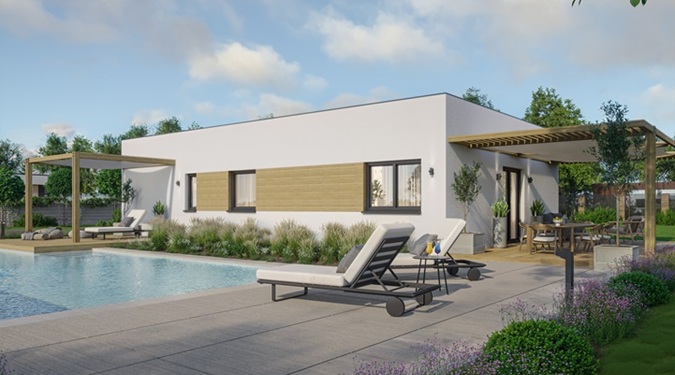 Explore a modern prefab home designed for efficiency, affordability, and modern living.